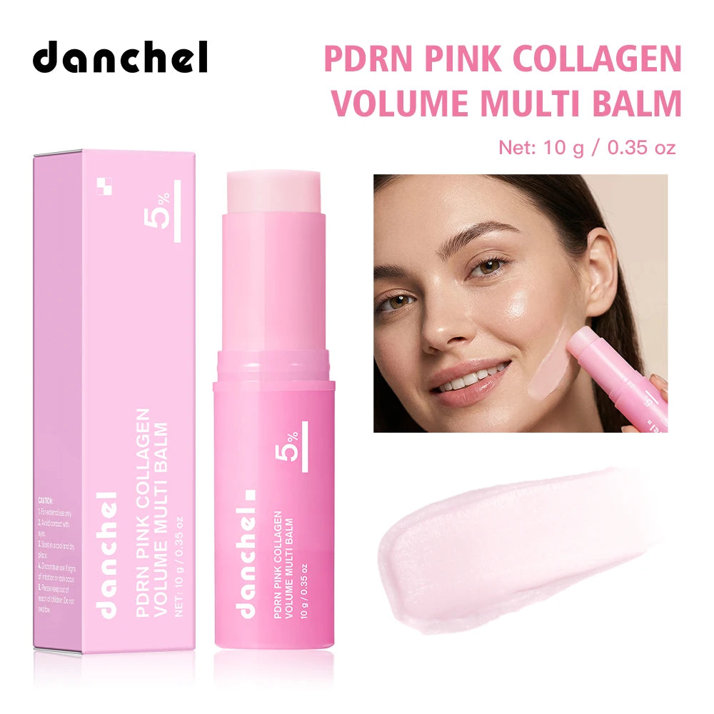 Collagen Plumping Hydrating Cream Stick Lightweight Non-Greasy Deep Moisturizing for Dry Dewy Skin Instant Touch-Ups Hydration